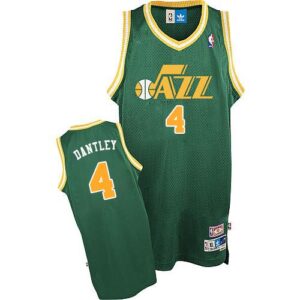 Utah Jazz #4 Adrian Dantley Soul Swingman Alternate Green Jersey