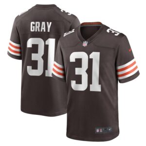 Vincent Gray Cleveland Browns Team Game Jersey - Brown