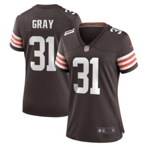 Vincent Gray Cleveland Browns Women Team Game Jersey - Brown