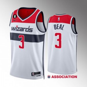 Washington Wizards Bradley Beal #3 White Association Edition Jersey 2022-23 Swingman