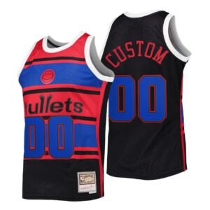 Washington Wizards Custom #00 Mitchell & Ness Black HWC Swingman Reload 2.0 Jersey