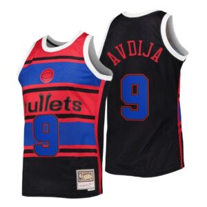 Washington Wizards Deni Avdija #9 Mitchell & Ness Black HWC Swingman Reload 2.0 Jersey