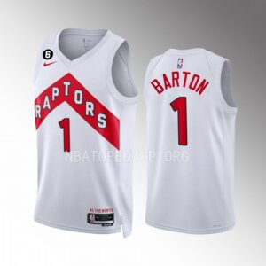 Will Barton Toronto Raptors #1 White Jersey 2022-23 Association Edition Swingman