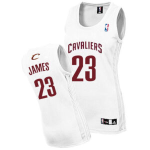 Womens Cleveland Cavaliers #23 Lebron James White New Swingman Fashion Jersey