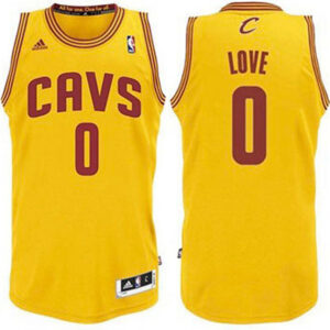 Youth Cleveland Cavaliers #0 Kevin Love Revolution 30 Swingman Alternate Gold Jersey