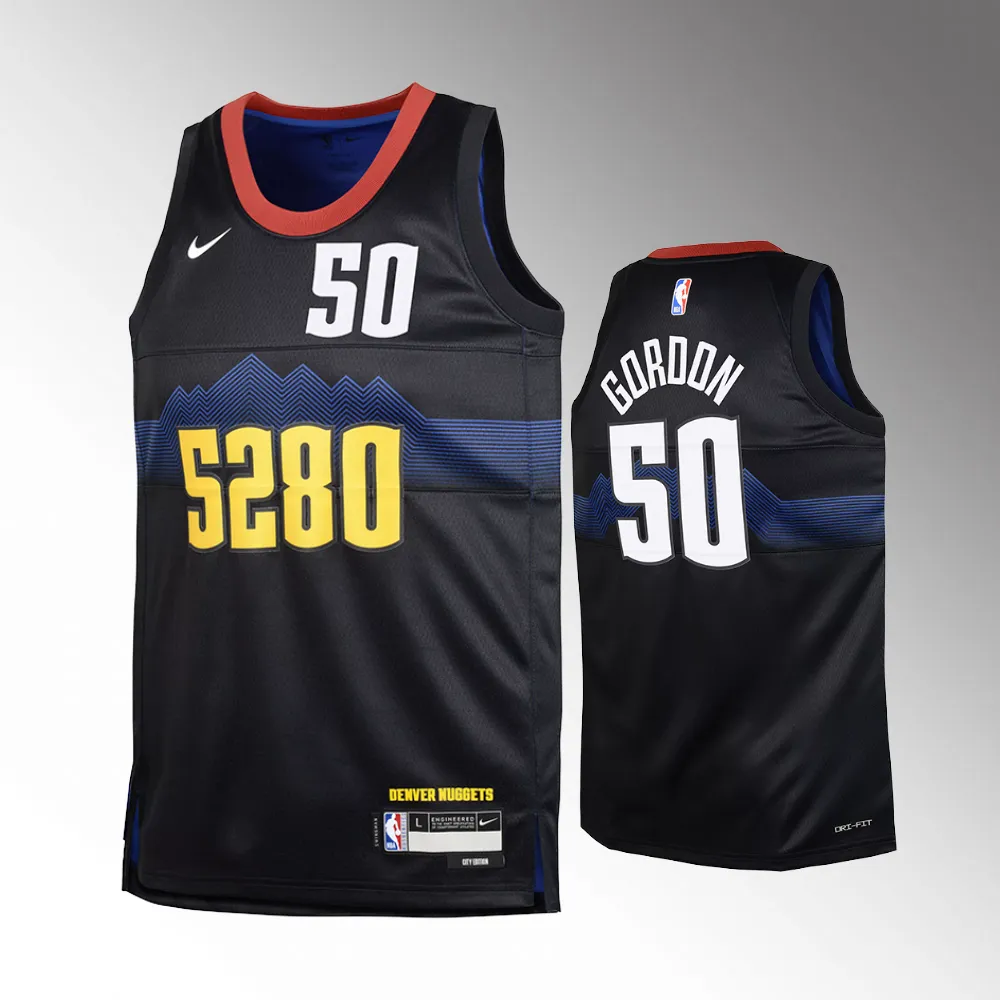 Youth Denver Nuggets #50 Aaron Gordon 2023-24 City Edition Swingman Black Jersey