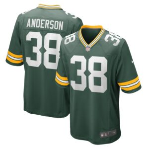 Zayne Anderson Green Bay Packers Team Game Jersey - Green