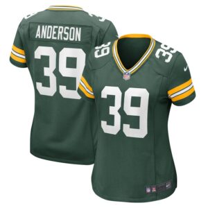 Zayne Anderson Green Bay Packers Women Team Game Jersey - Green