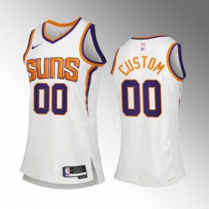 custom Phoenix Suns White Association Edition Women Jersey Swingman